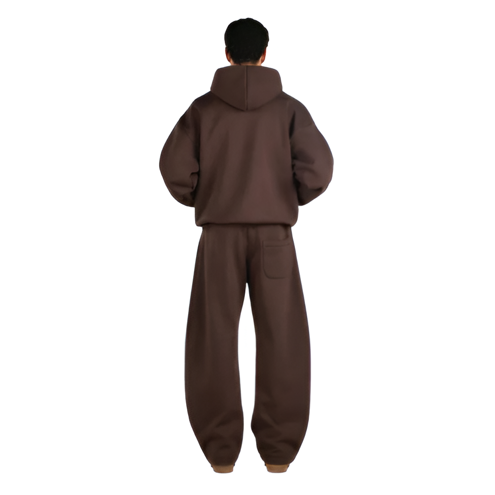 Zipper Hoodie And Sweatpants Set - Image 5