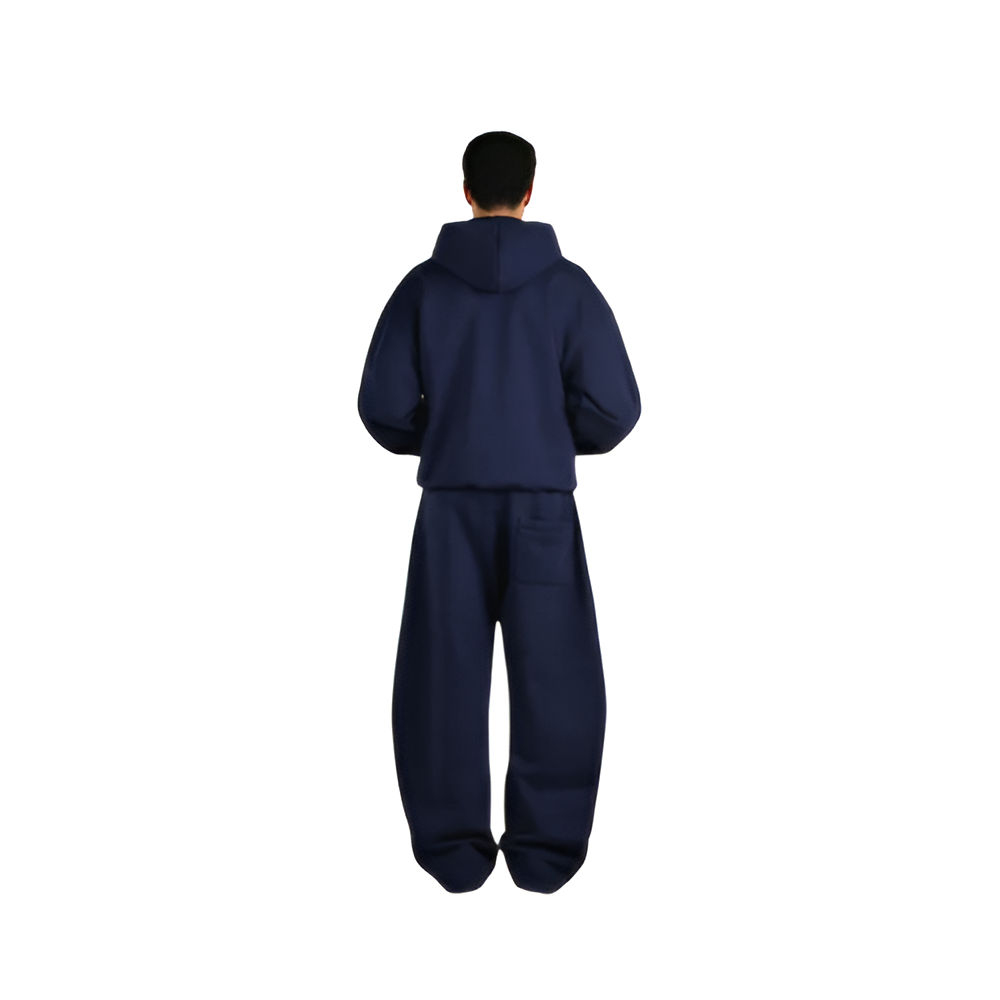Zipper Hoodie And Sweatpants Set - Image 9